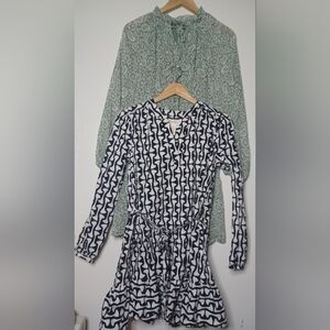 Black and White Patterned Dress